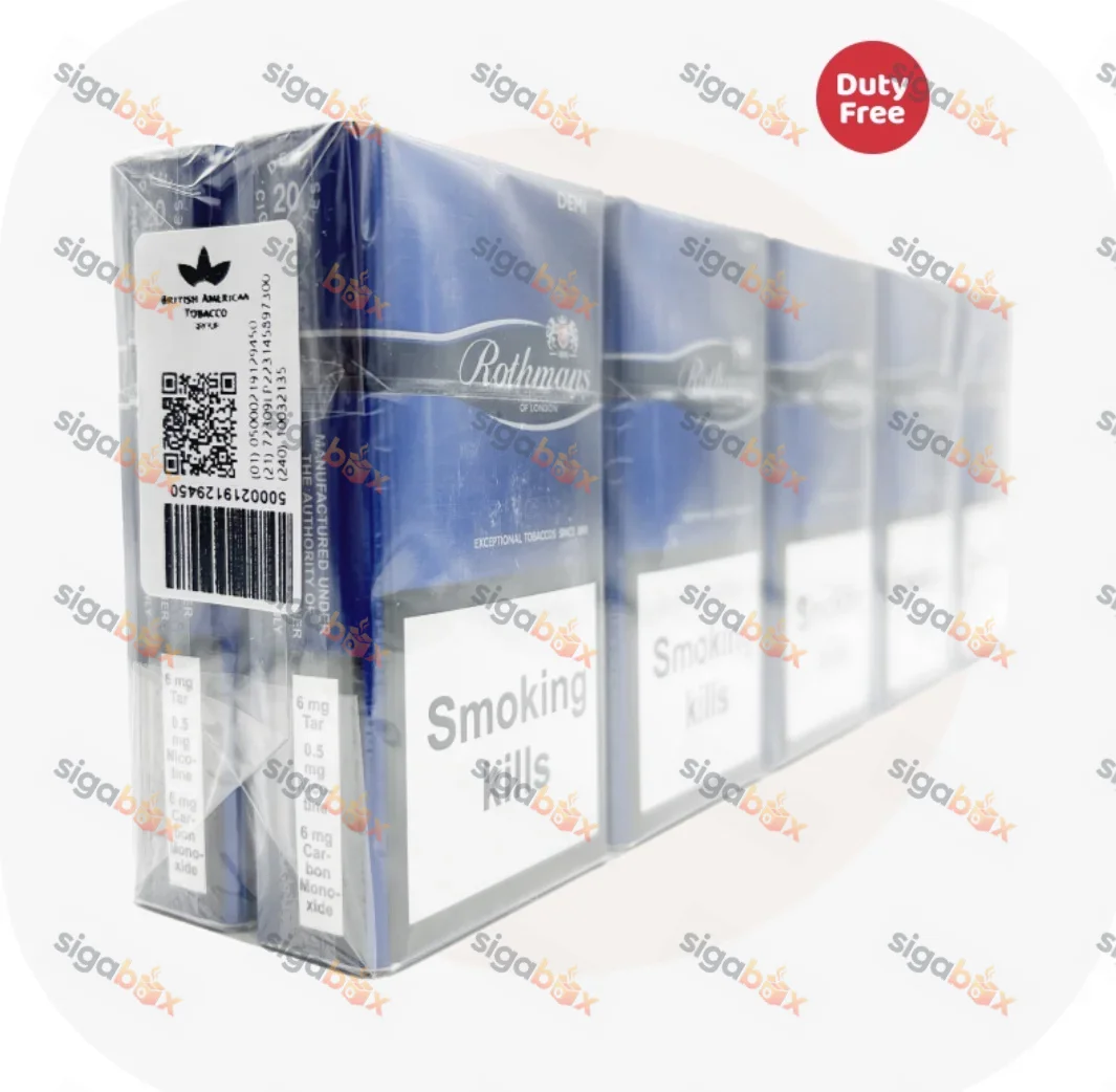 Rothmans Demi Blue Duty Free QR код — сигарети з турбо фільтром