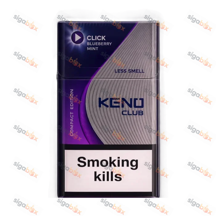 Сигарети Keno Club Compact Blueberry Mint Capsule (Чорниця М'ята) (20шт)